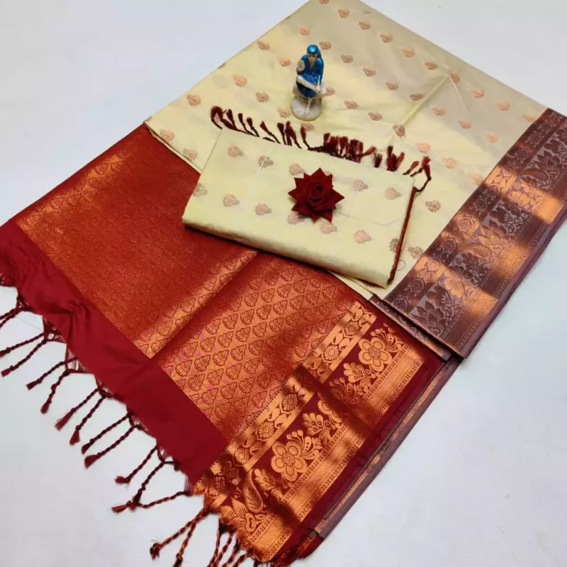 KANCHIPURAM  SOFT SILK SAREE
